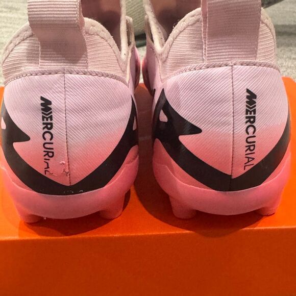 Nike Jr Zoom Mercurial Vapor 15 Academy MG Pink Foam Outdoor Soccer Cleat Size 6 - Picture 8 of 12